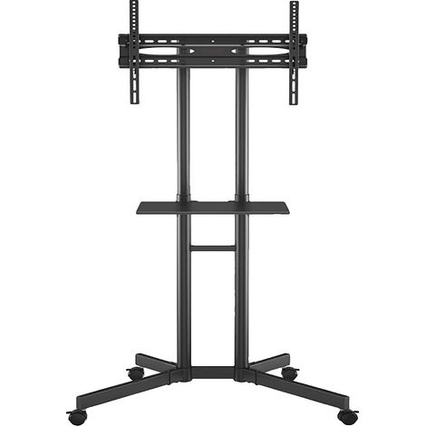 TV-Ständer, höhenverstellbar von 102 cm bis 152 cm, VESA-Norm max. 600 x 400 mm, max. Traglast 45 kg, für Fernseher von 32 bis 70 Zoll, Bodenmontage (1/5)