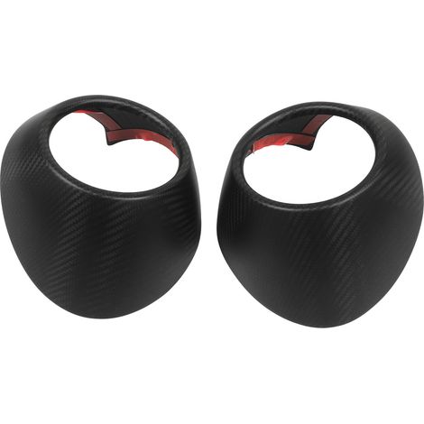Finitura per bocchetta di ventilazione in fibra di carbonio a secco, 2 pezzi, copertura per bocchetta di ventilazione, decorazione per cruscotto anteriore, adesivo di ricambio per BRZ 2022 e altri mod (1/4)