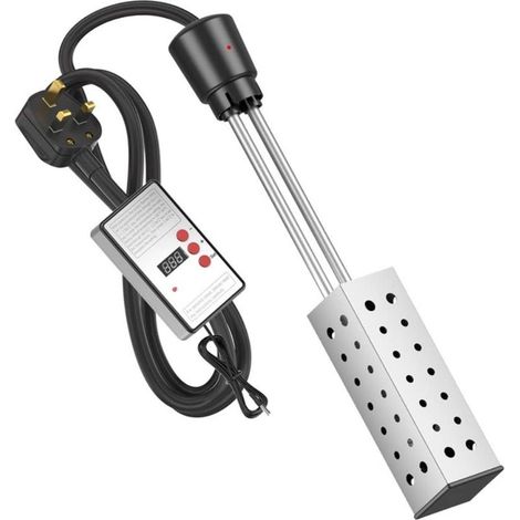Electric Immersion Water Heater, Bucket Water Heater, Household High Power Submersible Pool Bathtub Heater with Thermostat,Auto Shutoff (1/5)