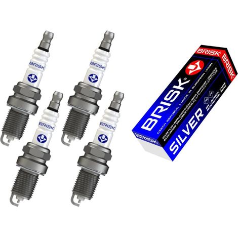Candele di accensione gas gpl metano 4 brisk dr17ys opel corsa d 12 gpl 63kw