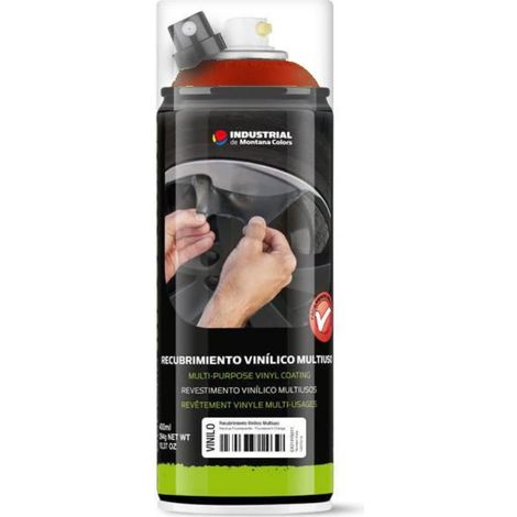 Spray liquido per cerchi in gomma, colore arancione scuro, marca Mtn Industrial, 400 ml. (1/4)