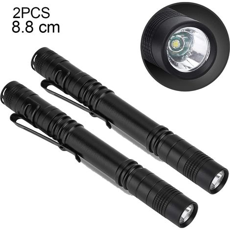 Lampe Torche LED Mini - 150 Lumen - Pile Alcaline - Poche Clip Intégré - Aluminium 6061T - Étanche Légère - Pour Camping, Extérieur, Urgence, Usage Quotidien - 1 Pièce (1/5)