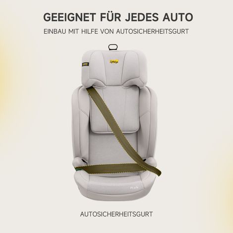 Siège auto i-Size R129 enfant 3,5-12 ans (100-150 cm), dossier inclinable et appui-tête ajustable, protection latérale renforcée, coque confortable, dispositif de sécurité conforme. (1/4)