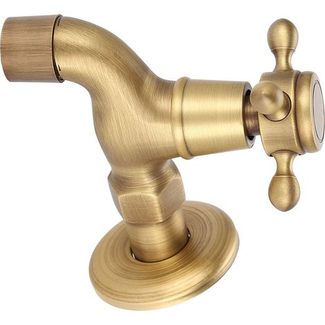 Robinet d'évier à vadrouille antique classique en cuivre brossé à la main (1/5)