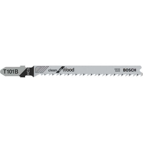 Bosch Stichsägeblatt T 101 B, Clean for Wood, 25er-Pack