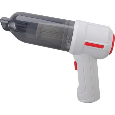 Aspirateur sans fil aspiration ultra puissante recharge USB mini appareil de nettoyage pour maison et voiture blanc (1/5)