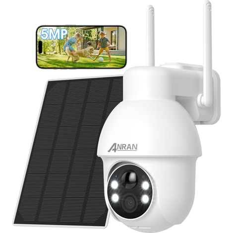 5MP Caméra Surveillance WiFi Exterieure sans Fil Solaire (1/5)