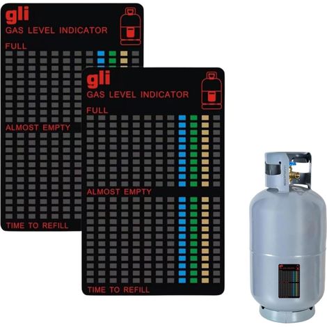 Indicateur de Niveau de Gaz, 2 pièces indicateurs de Niveau magnétiques Magnétique Bouteille Gaz pour Bouteilles de Propane et Bouteilles de Butane (1/5)