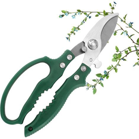 Tijeras de podar - Cortadoras de ramas manuales de alta resistencia, cortacéspedes y accesorios de jardín - Para podar césped, jardinería, uso en exteriores, injertos (1/5)