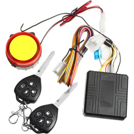 Verrou de Frein pour Moto 1 ensemble d'accessoires d'alarme moto, Protection contre le vol Activation à distance, avec télécommande et clé - (1/5)
