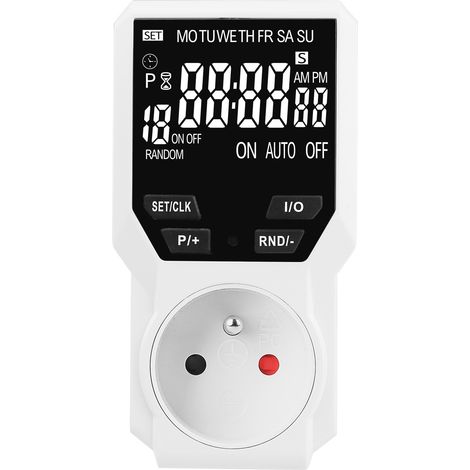 Presa e timer digitali programmabili, presa elettrica a ciclo alternato e ripetuto, presa con timer per il conto alla rovescia