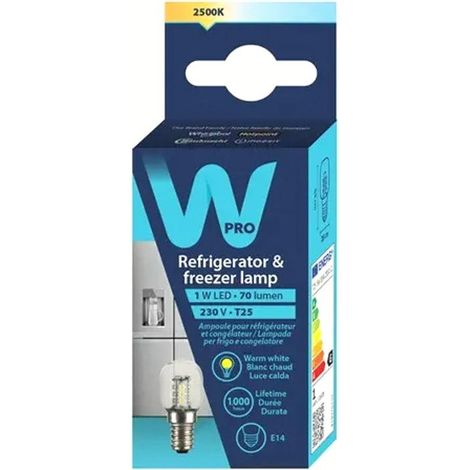 LAMPE LED RÉFRIGÉRATEUR E14 1.6W 6500K 240V POUR REFRIGERATEUR WHIRLPOOL - C00863217 (1/3)
