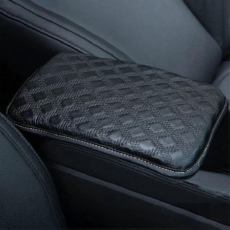 Coussins d'accoudoir universels en cuir PU pour voiture, imperméables (noirs) (1/5)