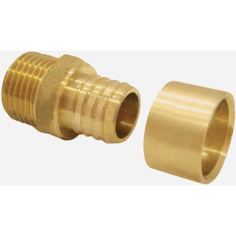 Raccord PER à glissement 16 mm - Boutté Mâle 20x27 mm (1/5)