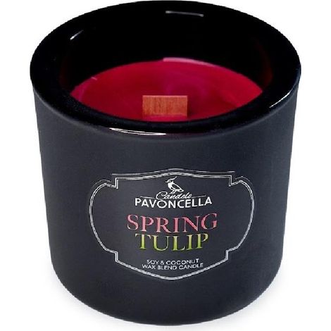 Vela de soja Tulipán de Primavera negra 170 g