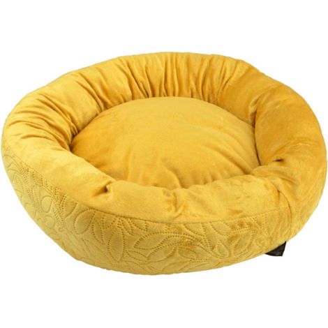 Panier Rond Chien & Chat "Boho" 50cm Moutarde (1/5)