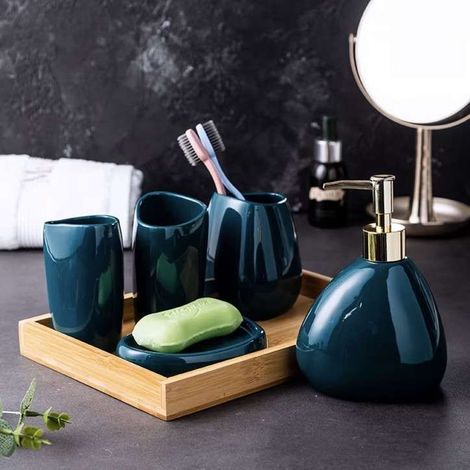 Pack accessoires de salle de bain, 6 pièces (1/5)