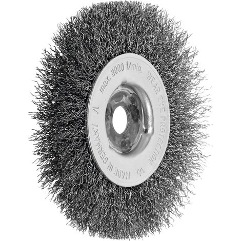 Lessmann Einreihige Rundbürste INOX-Draht 0,30 mm, Bürsten-⌀xBürstenbreite: 100X12 mm (1/2)