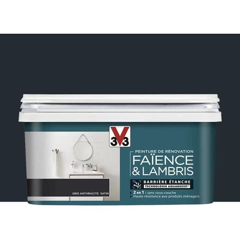 Peinture De Rénovation V33 Faïence & Lambris Gris anthracite 2 L