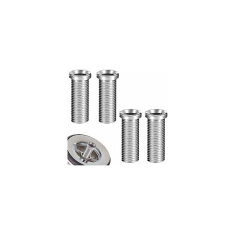 4 Pièces Vis pour Panier D'évier 35mm Acier Inoxydable Vis Creuse Vis de Bonde pour la Vis Évier Panier Vis Accessoires de Fixation pour Cuisine Lavabo(Argent)- Crezuo (1/4)