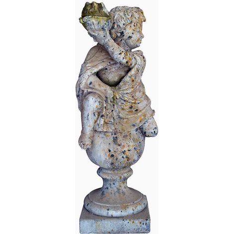 Statue grand Putti saison hiver 102x32x32cm