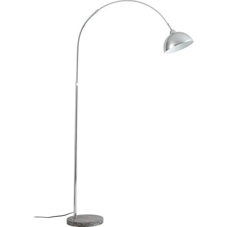[GEBRAUCHT] B-Ware Lindby Stehleuchte Standlampe Tonka Chrom Metall Marmor E27 H185cm