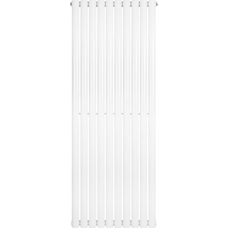 Radiatore Verticale Design Ovale Colonna Singola Bianco 1600x600 mm