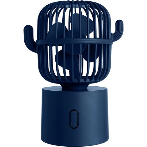 Ventilateur de bureau multifonctionnel créatif « Cactus » (tête orientable) – Mini ventilateur USB silencieux et portable pour la maison ou le bureau (1/4)