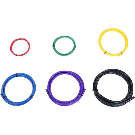 Extension de tube en cuivre de conditionnement, 6 pièces, 4m 1/4in 3/8in 1/2in 5/8in 3/4in 7/8in, bande de pliage de Tube intégrée, Kit de cintreuse AC. (1/5)
