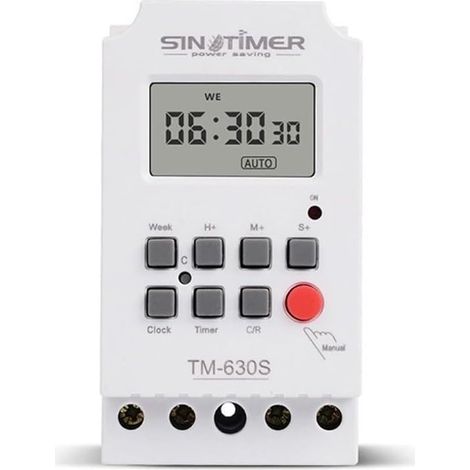 Minuterie hebdomadaire numérique 12 V 30 A, contrôleur de relais (1/5)