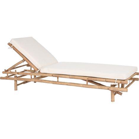 Tumbona Bambu Algodon 211X75X36 Con Cojin (1/5)