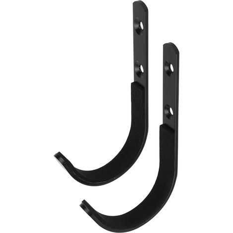 Wandhalterung aus Edelstahl mit J-Haken für Bogenschieß- und Jagdausrüstung, schwarz (1/5)
