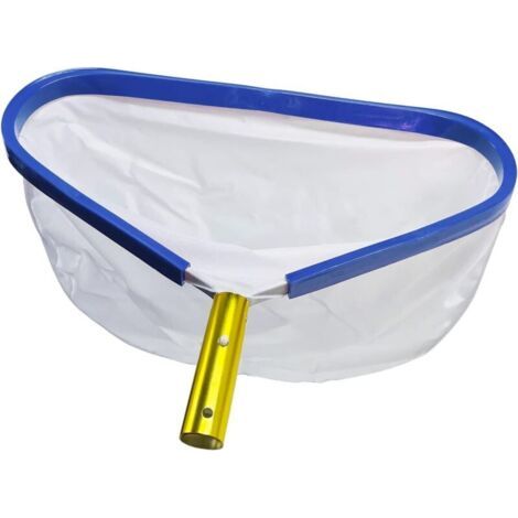 Dispositif d'aspiration pour piscine, épuisette de nettoyage de piscine, filet de récupération pour aquarium (bleu)
