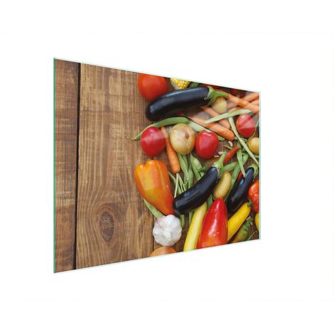 TABLA DE CORTAR DE VIDRIO 30x22 VERDURAS (1/5)