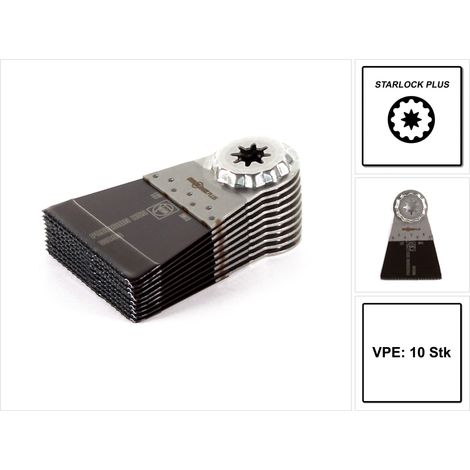 FEIN Precision Sägeblatt Starlock Plus E-Cut HCS 50x65mm VE=10 Stk. (1/5)