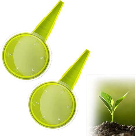 Semoir Manuel Réglable - 2 Pièces - Plastique Robuste - Distribution Uniforme - Jardinage et Semis - Vert Brillant (1/5)