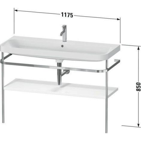DU Metallkonsole bdst. m. HD2 Plus,o.HL 850x1175x490mm,Weiß Hochglanz (1/4)