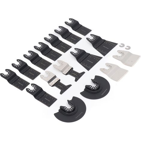 18-teiliges Set Standard-Oszillations-Multitool-Sägeblätter für Elektrowerkzeuge und Holzbearbeitung (1/5)