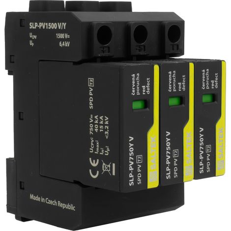 Scaricatore di sovratensione, protezione fotovoltaica, PV T2, scaricatore di fulmini, guida DIN (1/5)