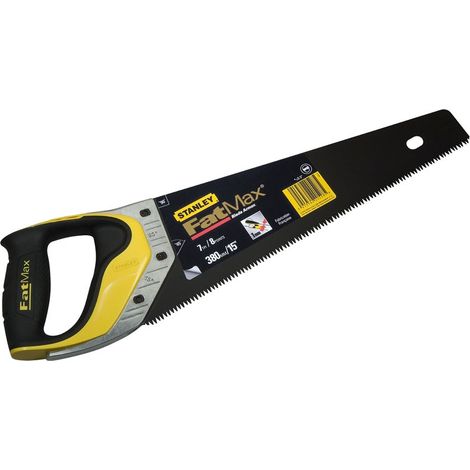 Stanley – Scie égoïne Blade Armor 380 mm – Denture HardPoint pour coupe rapide – Revêtement antirouille APPLIFLON – Poignée ergonomique bi-matière
