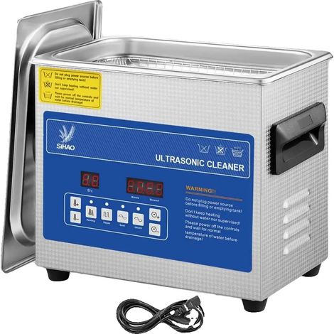 Nettoyeur Ultrasonique, Portable, Multifonction, 3L Bleu (1/2)