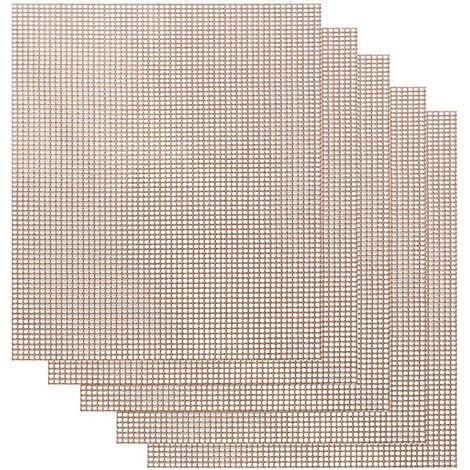 Grillmatten-Set – 5-teilig – Antihaftbeschichtung – Wiederverwendbares Zubehör – Geeignet für Grill und Backofen – 40 x 33 cm – Braun (1/5)