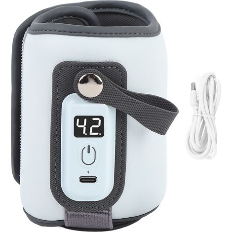 Chauffe-biberon 5 températures réglables écran LCD – Portable chauffage rapide biberon voyage bleu, puériculture (1/5)
