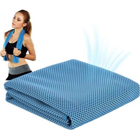 Serviette Rafraichissante - Microfibre - Pour Nuque Et Visage - Usage Sportif Et Extérieur - 1 Pièce (1/5)