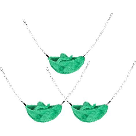 nids d'hiver suspendus en forme de banane pour hamsters, cage chauffée, maison de repos verte, lot de 3