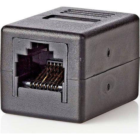 Conector de red  CAT6  Sin blindaje  RJ45 hembra  RJ45 hembra  Recto  ABS  Caso