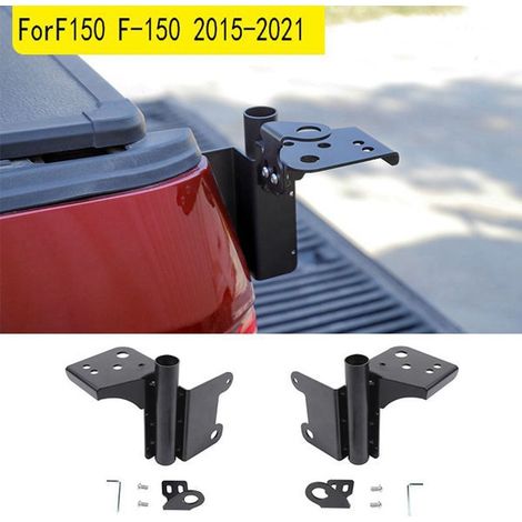 1 pair of antenna mounting brackets for the left and right tailgate flagpoles of the Ford F150 (1/5)