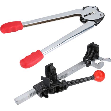 Tendeur de feuillard manuel PP, scelleuse, outil manuel de cerclage de cartons, 12-16 mm (1/5)