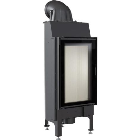 Kamineinsatz aus Stahl KRATKI NADIA 9 kW Ø 200 mit Türfeder (1/5)