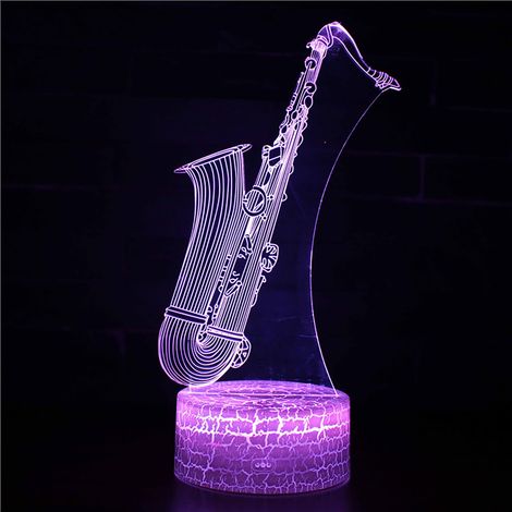 Lampe De Bureau Avec Veilleuse - 16 Couleurs Led - Télécommande Incluse - Pour Instruments De Musique - 1 Pièce (1/2)